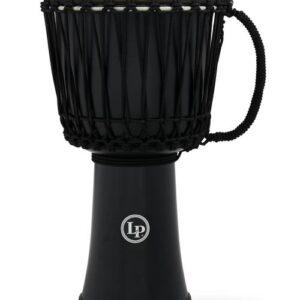 Lp 10-inch Rope Tuned Circle Djembe With Perfect-pitch Head - Black