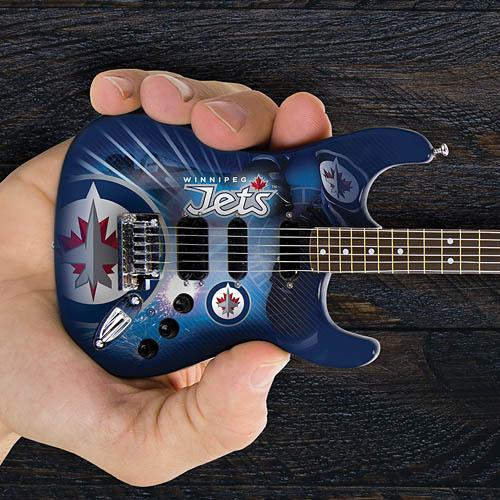 Winnipeg Jets 10“ Collectible Mini Guitar - Image 2