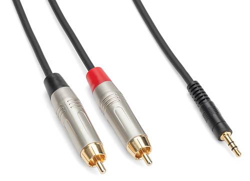 Tourtek Pro – 1/8″ TRS (Stereo) to Dual RCA (Metal) Cable - Image 3