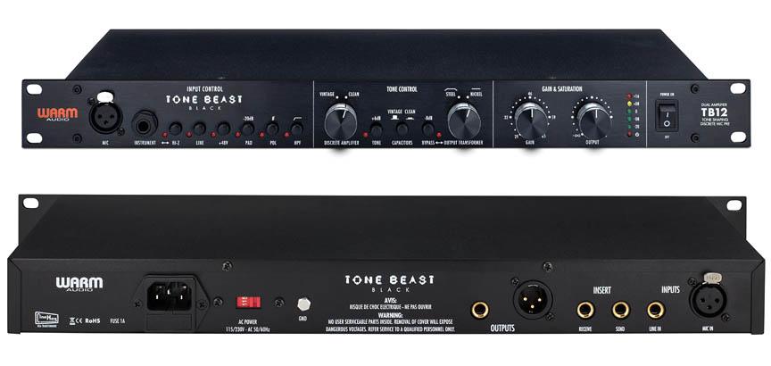Warm Audio TB12 Tone Beast Tone Shaping Mic Pre (Black)