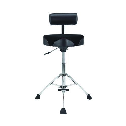 Gibraltar 9808HMTB Tall Hydraulic 16-inch Cordura Saddle Stool with Backrest and Footrest - Image 2