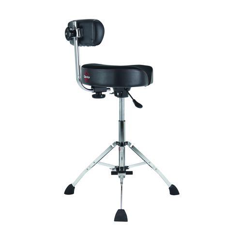 Gibraltar 9808HMTB Tall Hydraulic 16-inch Cordura Saddle Stool with Backrest and Footrest - Image 3