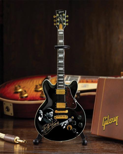 Gibson BB King ES-355 Lucille Tribute Ebony Mini Guitar Model - Image 2