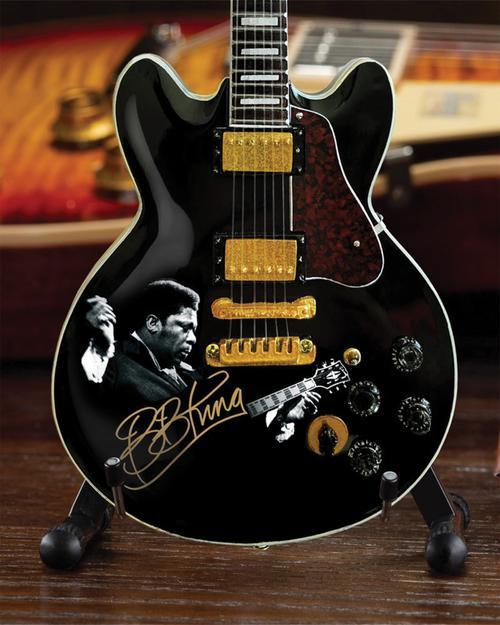 Gibson BB King ES-355 Lucille Tribute Ebony Mini Guitar Model - Image 3