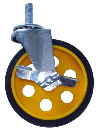 5 x 1.25″ Caster Pack with Brake for R8 and R10 Carts