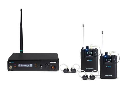 EarAmp In-Ear Wireless Monitoring System Twin Pack with Earphones – K Band - Image 2