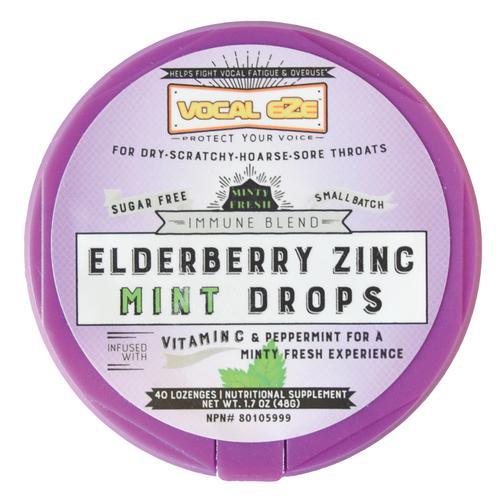 Vocal Eze Elderberry Mint Throat Drops (40 Pieces) - Image 2