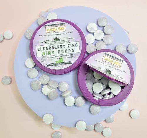 Vocal Eze Elderberry Mint Throat Drops (40 Pieces) - Image 4