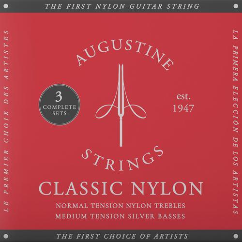 Classic Red 3-Pack Medium Tension Nylon Guitar Strings - Image 2