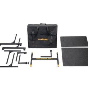 Rock N Roller RCK-1 Shelf Bundle Including H-Frame 2-Tier Compact Travel Keyboard Stand