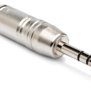 Adapter, XLR3M to 1/4 in. TRS