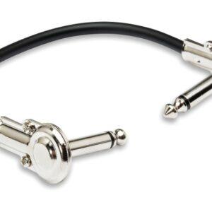 Guitar Patch Cable, Low-Profile Right-Angle to Same, 6 in., 6 Pc