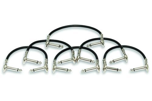 Guitar Patch Cable, Low-Profile Right-Angle to Same, 6 in., 6 Pc - Image 4