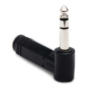 Right-Angle Adapter, 1/4 in. TRS to Same