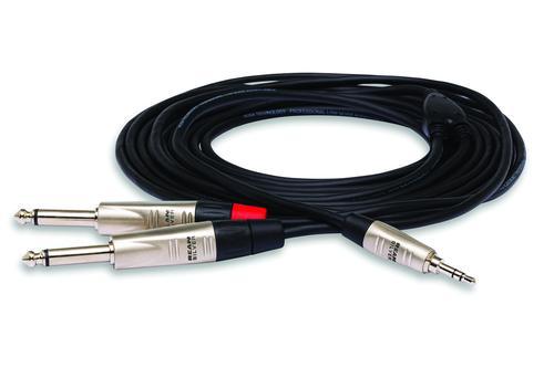 Pro Stereo Breakout, REAN 3.5 mm TRS to Dual 1/4 in. TS, 10 ft. - Image 2