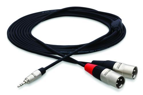 Pro Stereo Breakout, REAN 3.5 mm TRS to Dual XLR3M, 6 ft. - Image 2