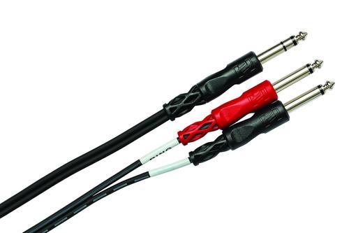 Insert Cable, 1/4 in. TRS to Dual 1/4 in. TS, 1 m - Image 3
