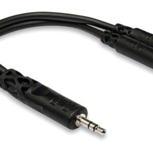 Y Cable, 3.5 mm TRS to Dual 3.5 mm TRSF