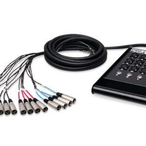 Pro-Conex Stage Box Snake, Hosa 12 x XLR Sends and 4 x 1/4 in. TRS Returns, 25 ft.