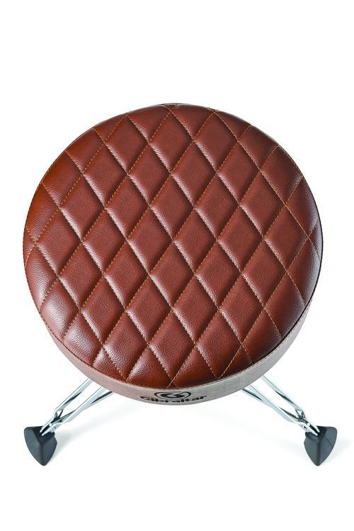 Gibraltar 9808 15″ Stitched Round Throne, Chestnut - Image 4