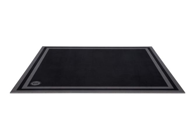 DRUMnBASE Sound Stage Persian Style Drum Rug 5'' X 4.25'' Stage Black