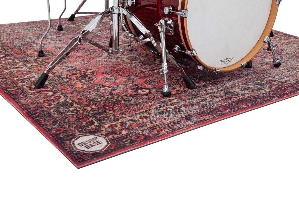 DRUMnBASE Sound Stage Persian Style Drum Rug 5'' X 4.25'' Orginal Red - Image 3