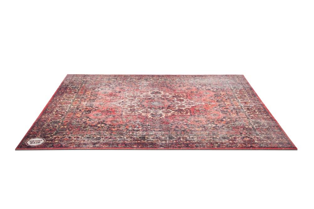 DRUMnBASE Sound Stage Persian Style Drum Rug 5'' X 4.25'' Orginal Red - Image 4