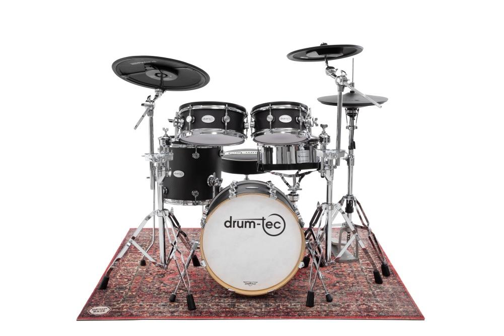 DRUMnBASE Sound Stage Persian Style Drum Rug 5'' X 4.25'' Orginal Red - Image 8