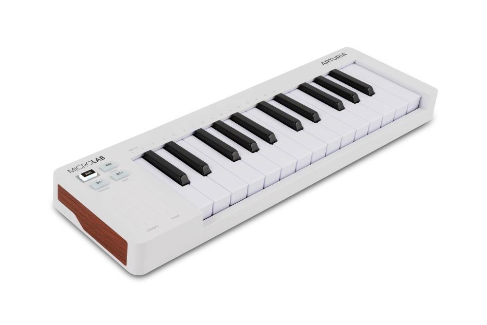 Arturia Microlab Mk3 25-Key USB MIDI Controller – White - Image 2