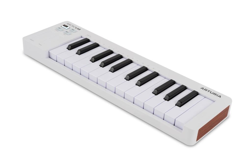 Arturia Microlab Mk3 25-Key USB MIDI Controller – White - Image 3