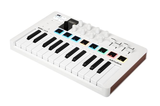 Arturia MiniLab 3 25-Key USB MIDI Controller – White