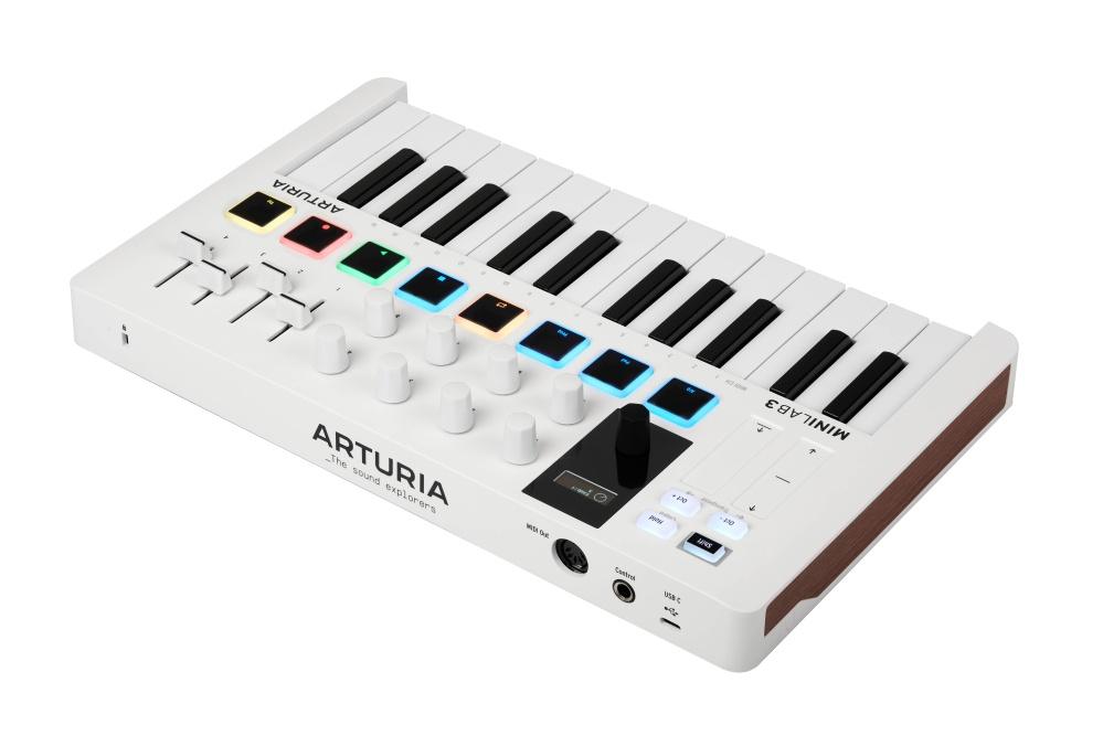Arturia MiniLab 3 25-Key USB MIDI Controller – White - Image 5