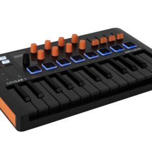 Arturia MiniLab 3 25-Key USB MIDI Controller – Orange Limited Edition