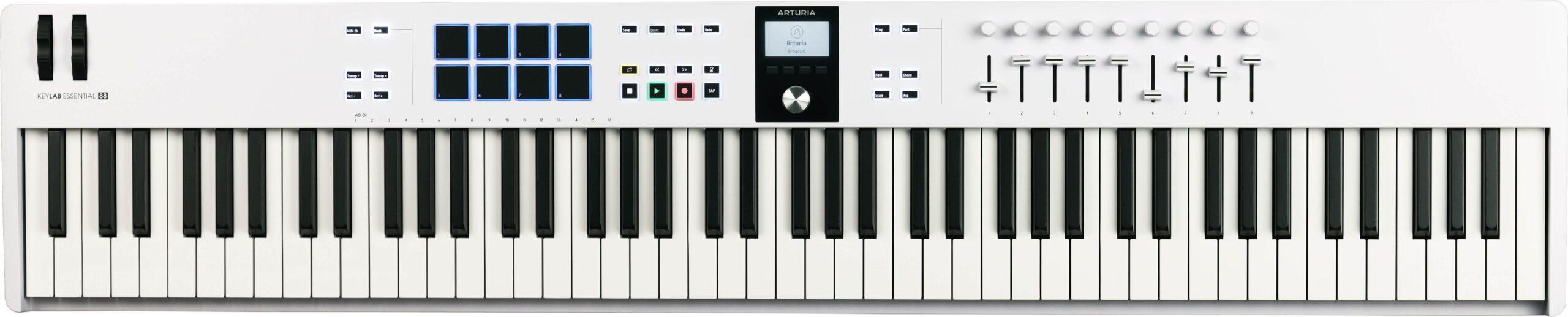 Arturia Keylab Essential Mk3 88-key Midi Controller - White - Image 4