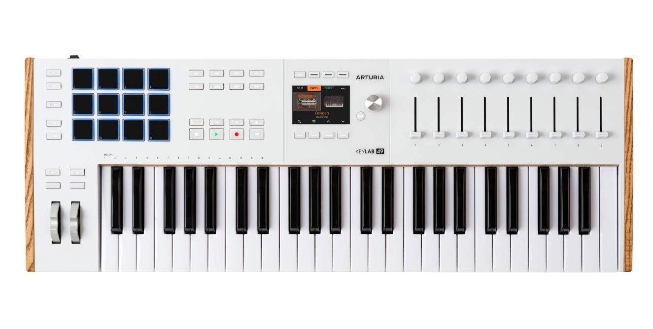 Arturia Keylab Mk3 49-key Midi Controller - White - Image 4