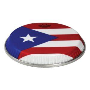 Conga Drumhead, Symmetry, 9.75“ D2, Skyndeep, ”puerto Rican Flag“ Graphic