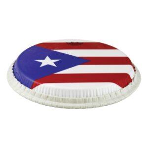 Conga Drumhead, Tucked, 13“, Skyndeep, ”puerto Rican Flag“ Graphic