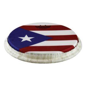 Bongo Drumhead, Tucked, 9“, Skyndeep, ”puerto Rican Flag“ Graphic