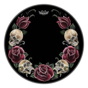 Bass, Powerstroke, 20“, 'tattoo Rock & Roses On Black' Graphic, Packaged