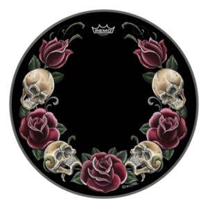 Bass, Powerstroke, 22“, 'tattoo Rock & Roses On Black' Graphic, Packaged