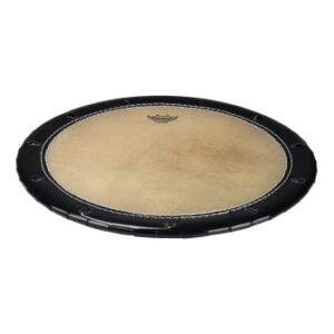 Taiko Drumhead, Okedaiko, Skyndeep Natural Calfskin, 17.5“ Od, 13” Crown Dia., Black Ed
