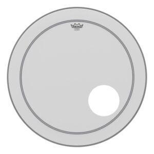 Bass, Powerstroke 3, Coated, Smooth White, 18“ Diameter, 5.25” Offset Hole
