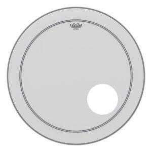 Bass, Powerstroke 3, Coated, Smooth White, 20“ Diameter, 5.25” Offset Hole