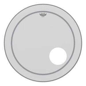 Bass, Powerstroke 3, Coated, Smooth White, 24“ Diameter, 5.25” Offset Hole