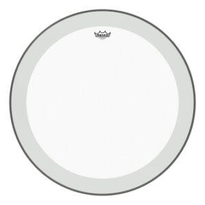 Bass, Powerstroke 3, Clear, 26“ Diameter, 2-1/2” Impact Patch, No Stripe