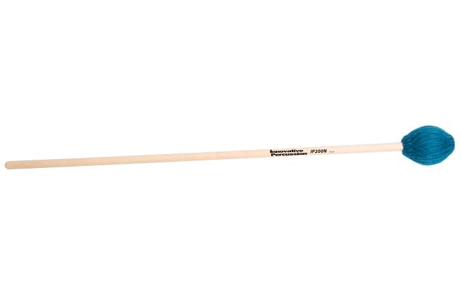 Medium Soft Marimba Mallets - Teal Yarn - Natural Birch