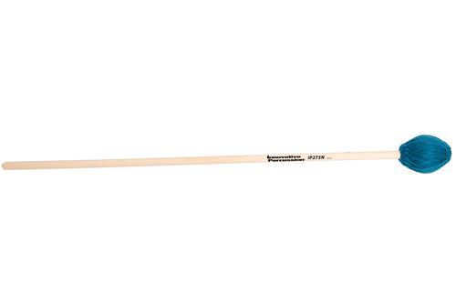 Medium Hard Legato Marimba Mallets - Teal Yarn - Natural Birch - Image 2