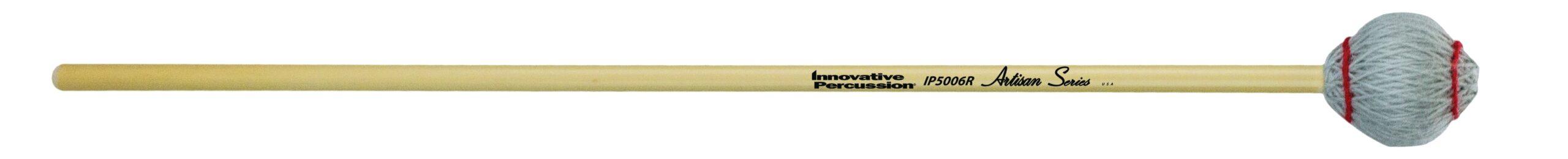 Very Hard Marimba Mallets - Light Gray Yarn - Rattan