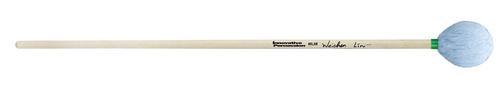 Medium Soft Marimba Mallets - Sky Blue Yarn - Birch - Image 2