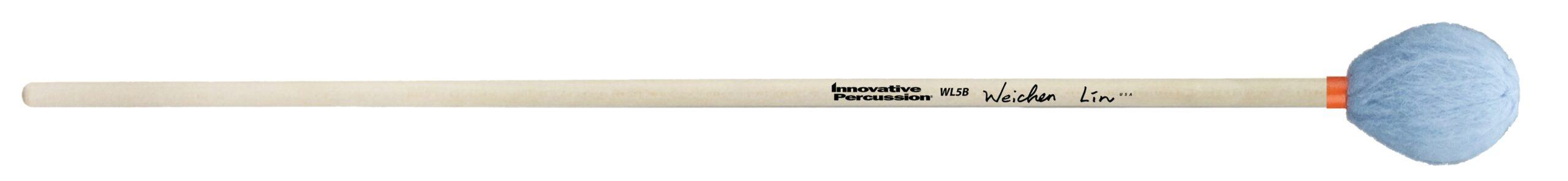 Medium Hard Marimba Mallets - Sky Blue Yarn - Birch